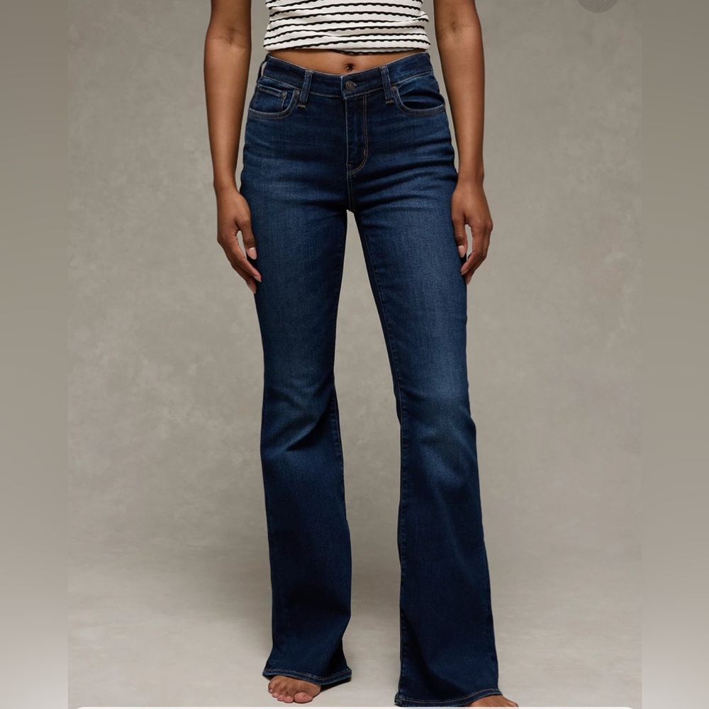 Old Navy Dark Blue Flare Jeans